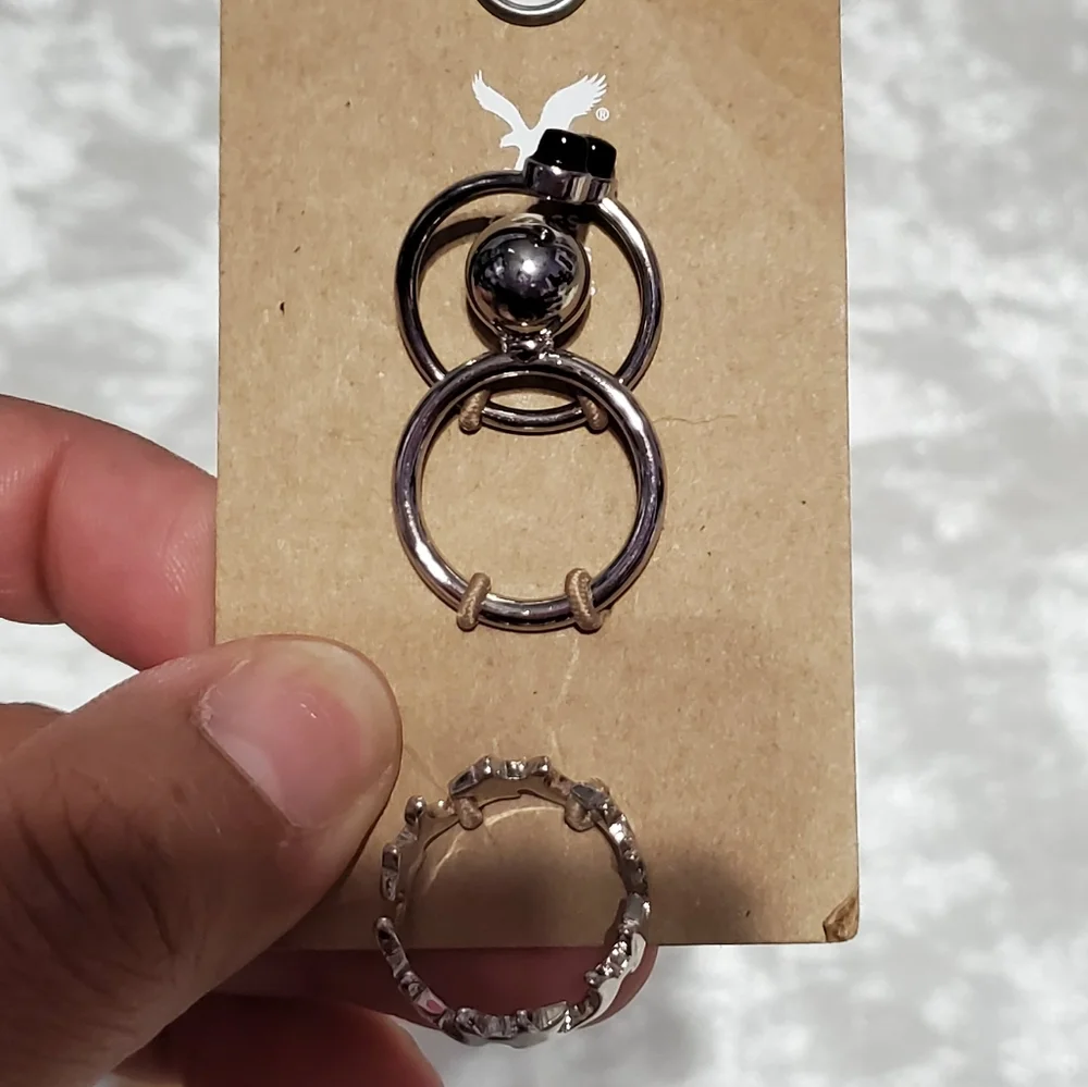 American Eagle Outfitter 5 Ring Set Size 7